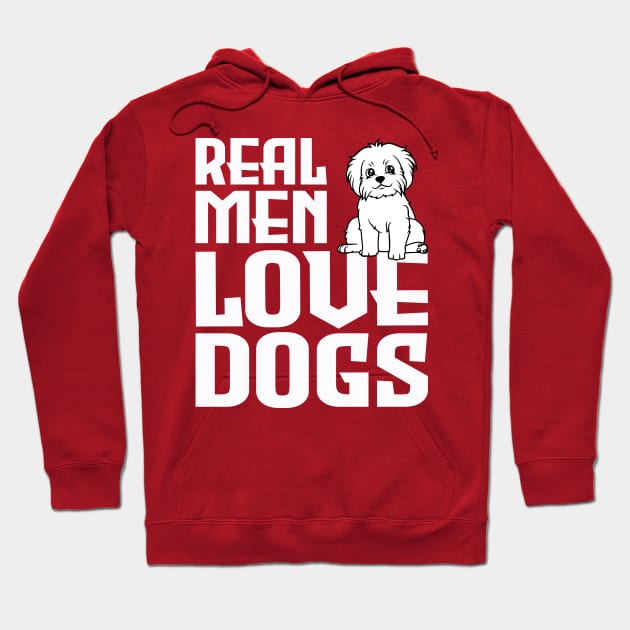 real men love dogs Hoodie by Jackies FEC Store